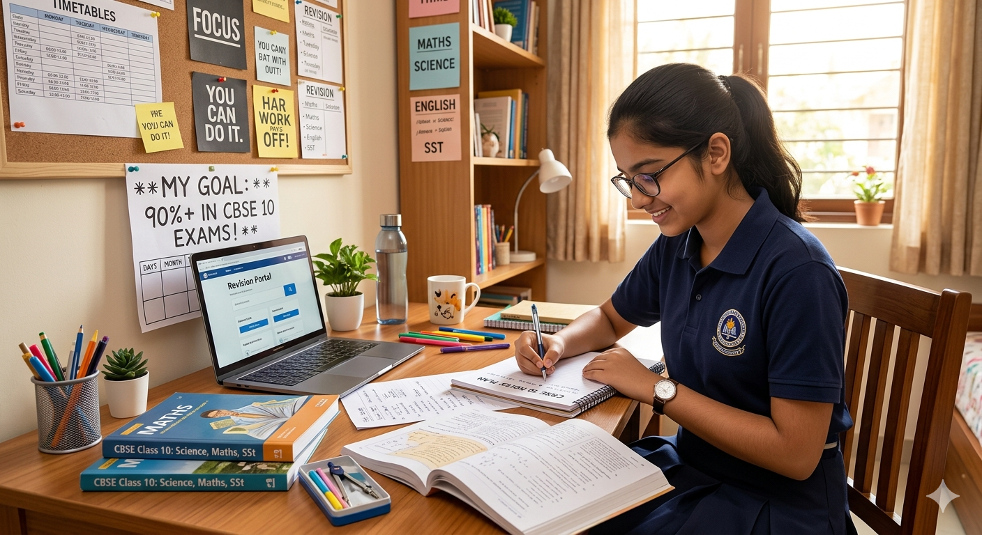 How to Score 90% in Class 10 CBSE (Simple Study Plan)